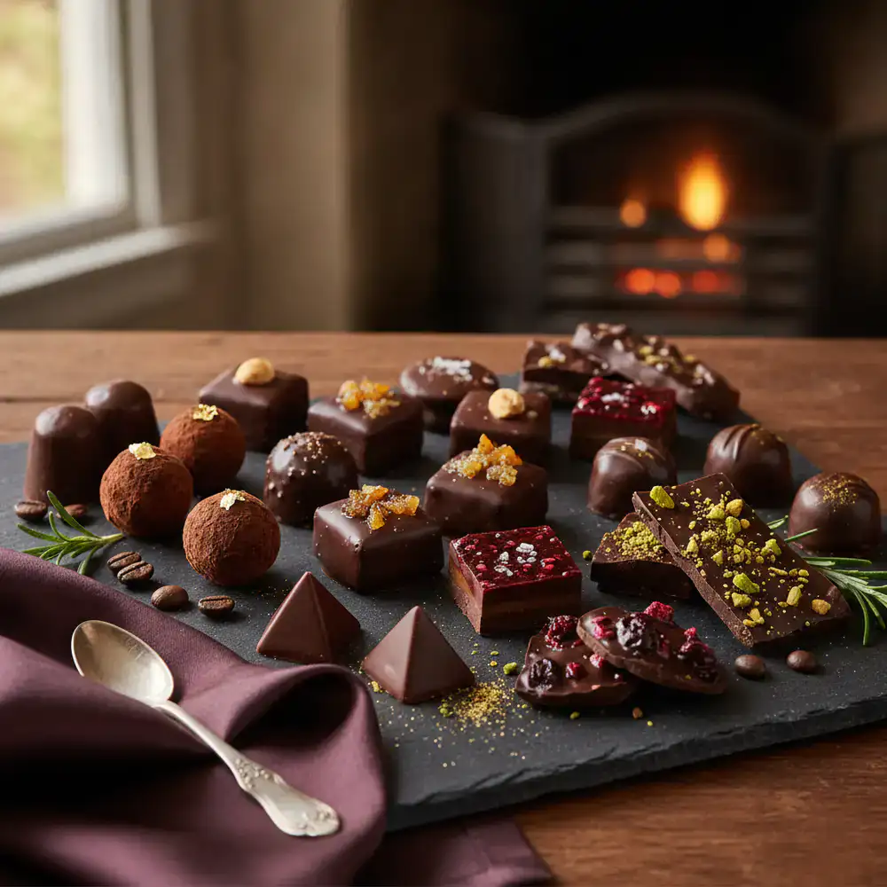 Premium luxury chocolate assortment